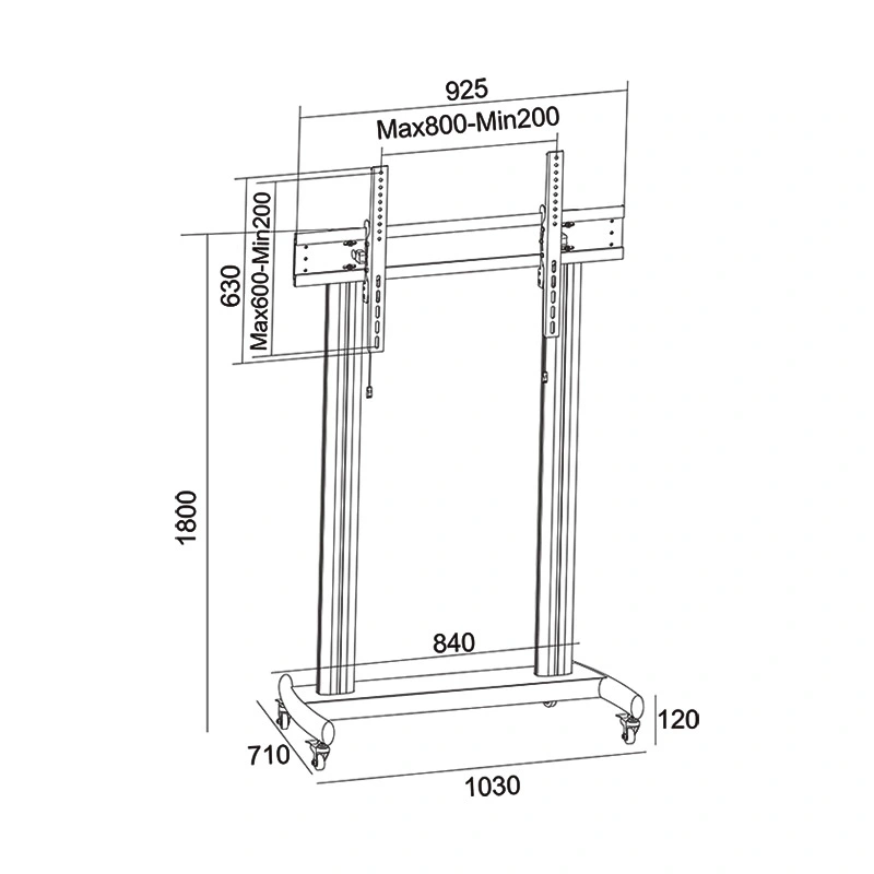 Hot Fashion TV Floor Stand / Mount / Bracket Wheelbase 50-110"