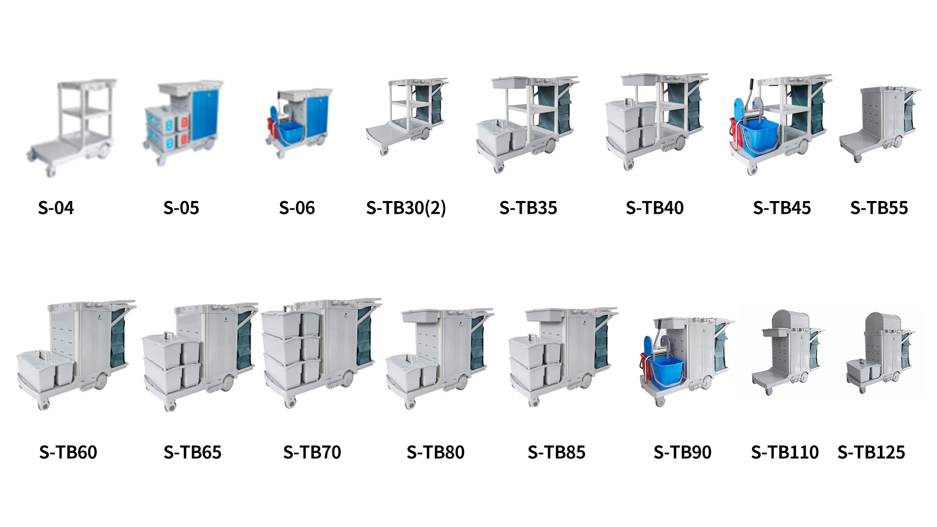 Good Selling Cleaning Trolley Cart for Hotel Hospital Supermarket