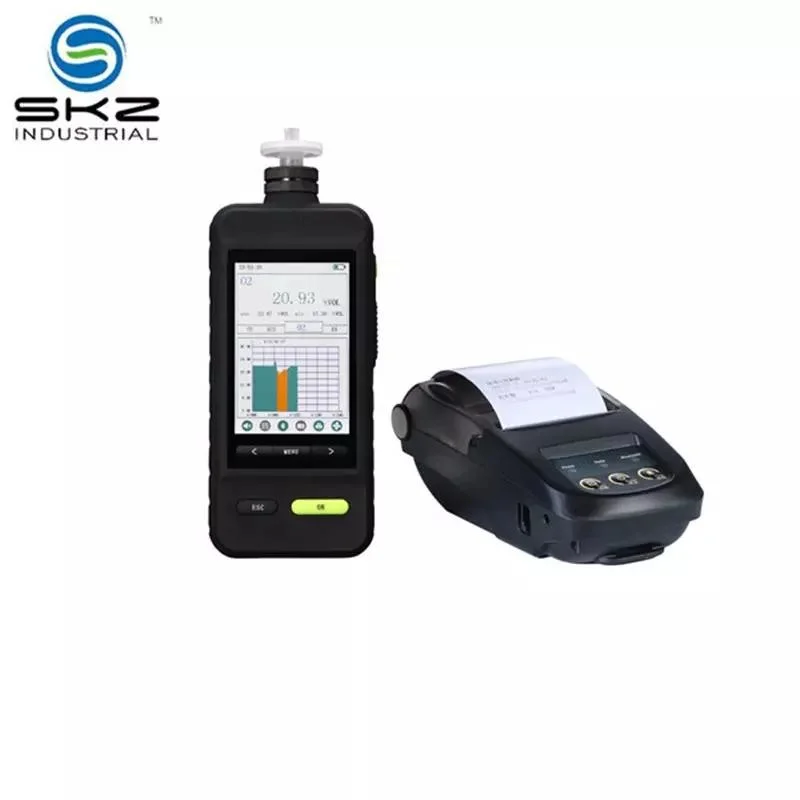 Skz1050e Color Screen Co N2 CO2 3 in 1 Multi-Gas Analyzer Gas Alarm