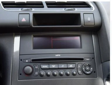 Anwendbar auf Peugeot Citroen Multifunktions-C-Bildschirm Shell CD-Player Position Bildschirm Austausch Gehäuse Bildschirm Fixed Face Fram