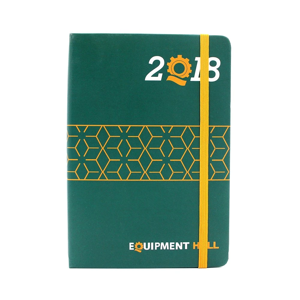 2019 New Factory Custom Logo Leather Hardcover Planner Notebook Calendar