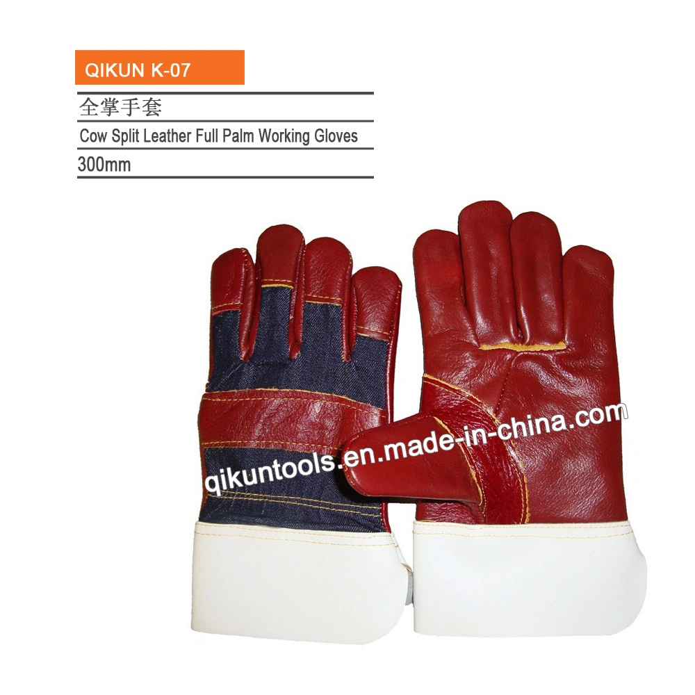 K-05 Full Cow Leather Working Industrial Safety Welding Gloves