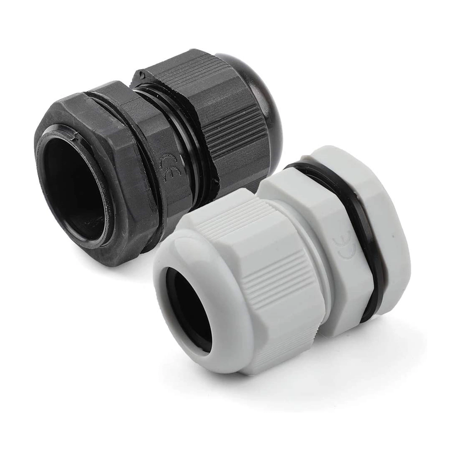 Premium Nylon Pg9 Cable Gland 4~8mm Adjustable IP68 Waterproof Cable Glands Joints Waterproof Cable Gland Connector with Gaskets Grey