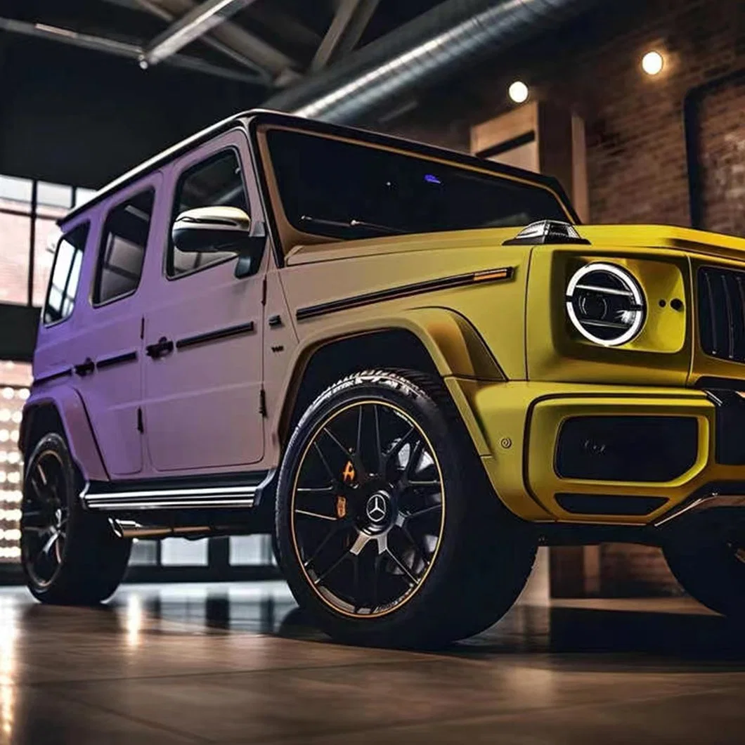 Beikaer Anti Envejecimiento para Mercedes Benz clase G Limón ahumado Moradas de la decoración del coche Stikcer