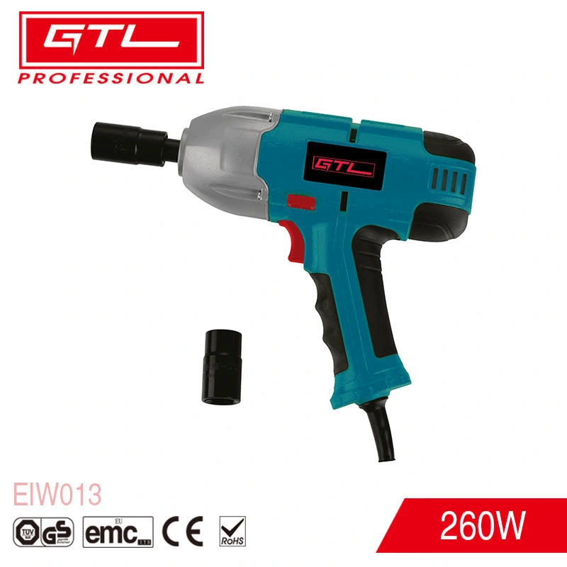 Low Price 260W 400n. M Electric Impact Wrench with 2PCS Double Sockets