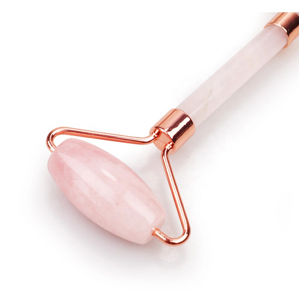 أداة تدليك الوجه تضع Rose Quartz Jade Roller وGua Sha