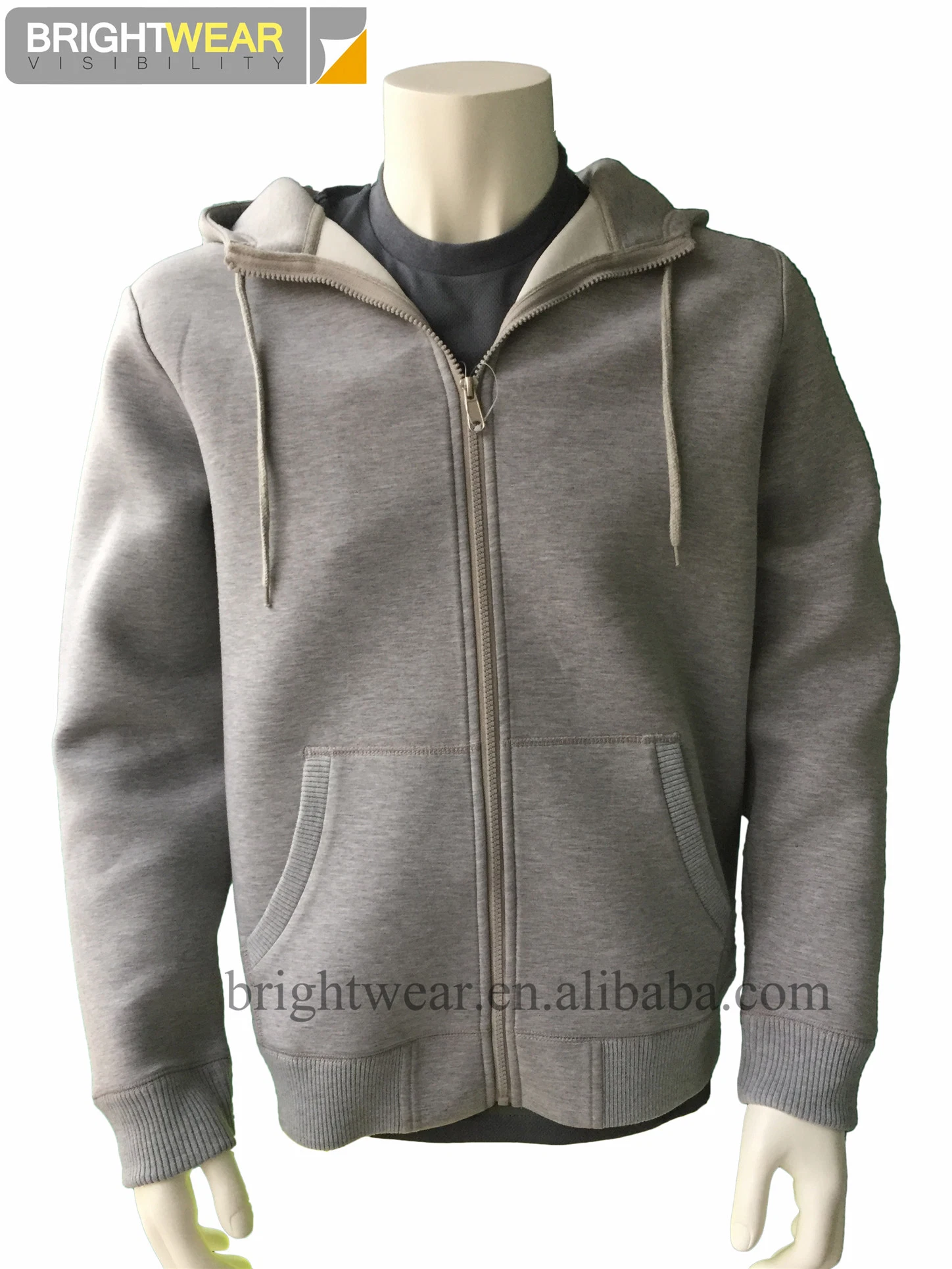 Men's Zip up Hoodie Heavyweight Winter Sweatshirt Fleece Hood Lined Warm Jacket