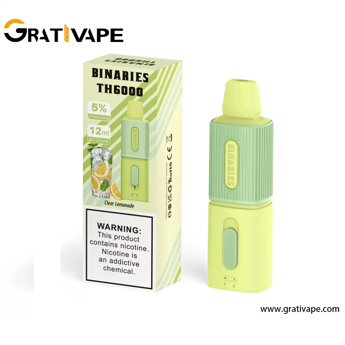 Оптом E сигареты одноразовые карандаш Vape 6000puffs 12ml регулируемые