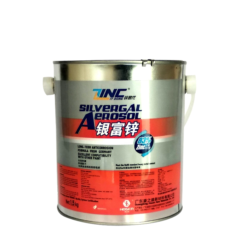 Zinco Feito Pronto Revestimento de Aerossol Galvanizado Prata Tinta de Zinco Prata Tinta para Metal