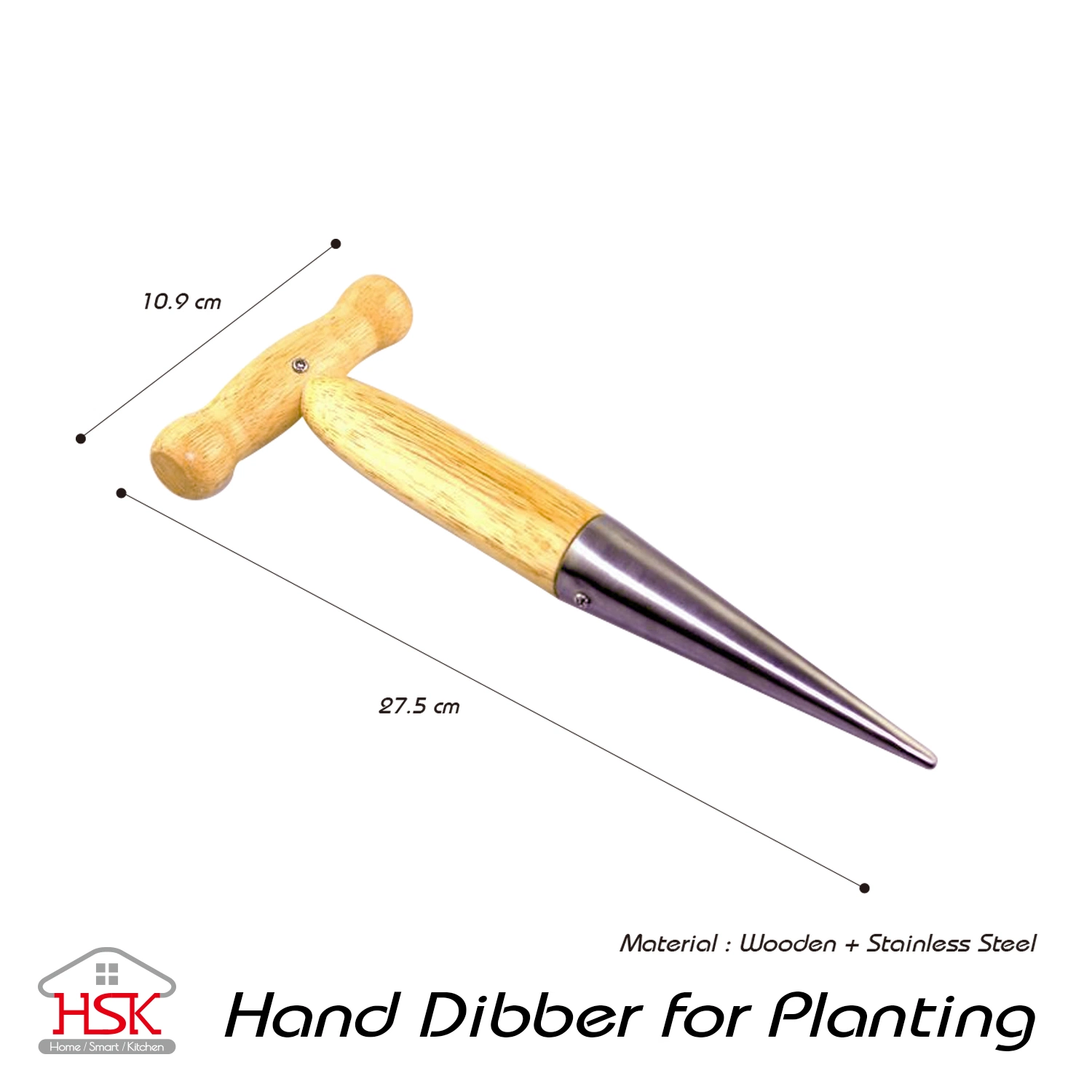 Garden Tools Planting Tool Hand Dibber