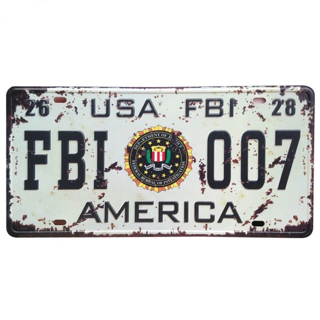 Customized New United States Car Metal License Plate Vintage Home Decor Tin Sign Bar Pub Garage Decorative Metal Sign Metal Painting Plaque