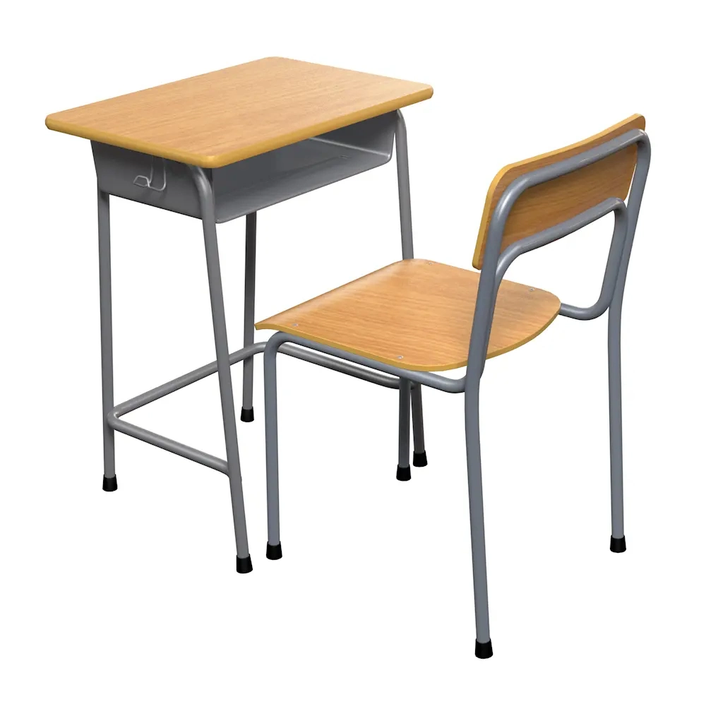 Mesa de trabalho de escola mobiliário de escola e cadeira Criança de mesa de estudantes Mobiliário Single