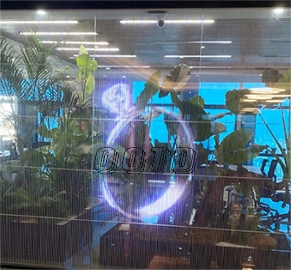 Customized Size LED Photoelectric Glass Transparent Screen Display and Borderless Design