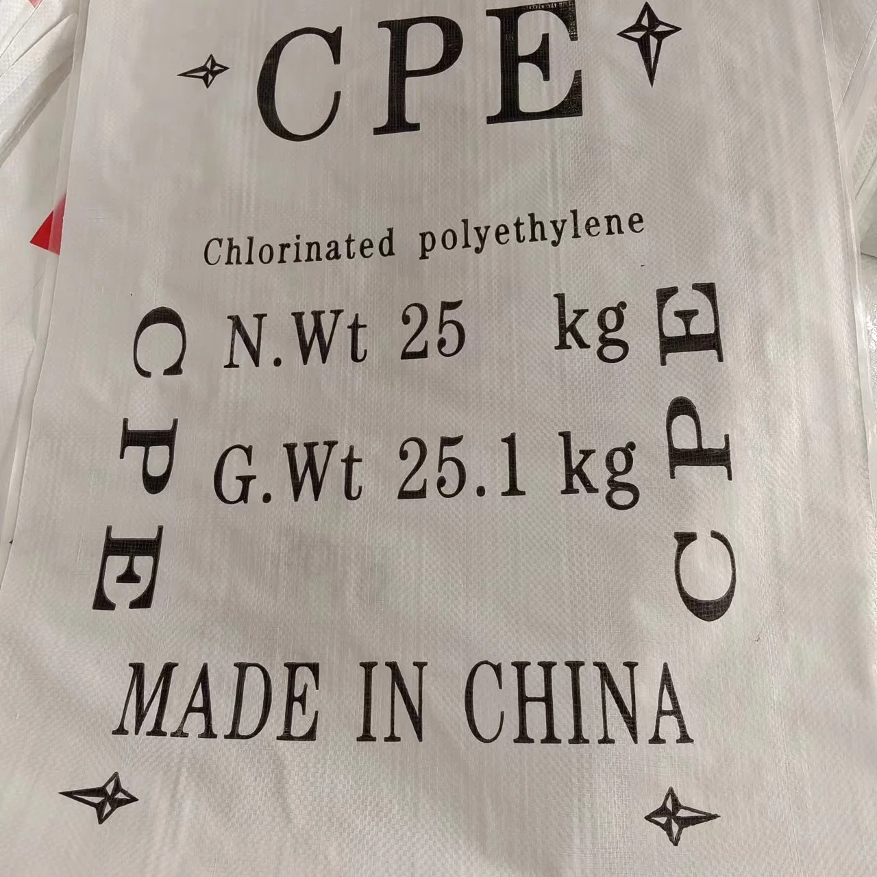 Materia Prima profesional CPE 135A de polietileno clorado se utiliza como materia prima para plásticos, vendidos directamente por las fábricas