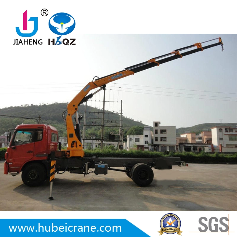 HBQZ  12 Ton Dongfeng Folding Boom Truck Mounted Cranes