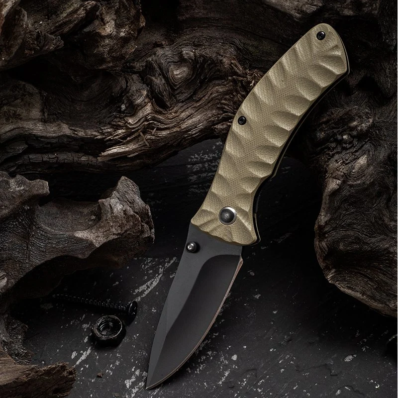 G10 Handle Folding Pocket Knife for Hunting Outdoor Man's Gift