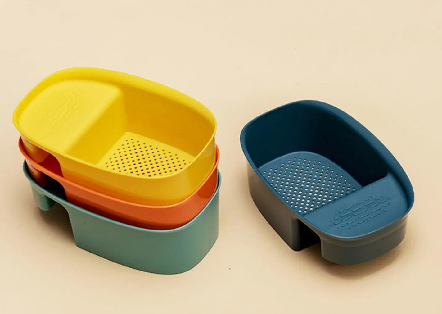 Multifunction Saddle-Shaped Mesh Strainer Sink Strainer Colander Drain Basket for Kitchen Waste, Vegetable, Fruits