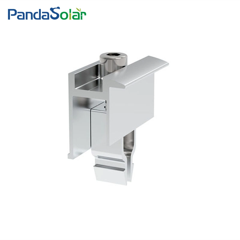 Solarpanel-Dachmontage aus eloxiertem Aluminium, Al6005-T5, kurze Schiene Hersteller Der Halterung