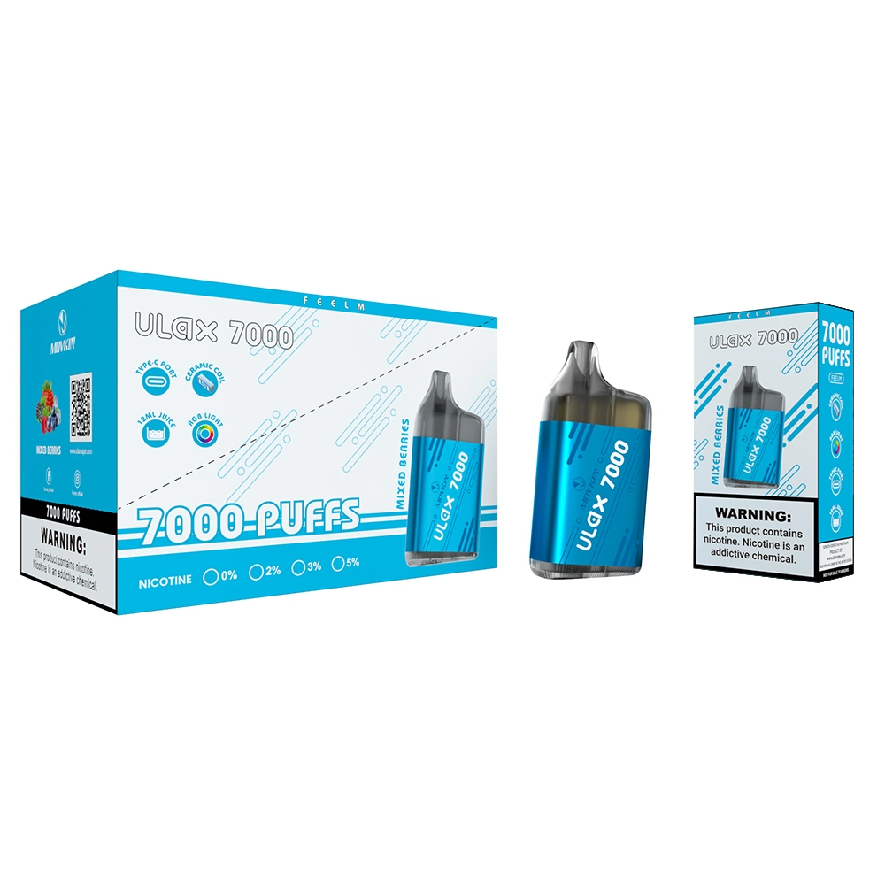 Low MOQ Bulk Price Randm Ulax 7000 Puffs Fast Delivery Disposable/Chargeable Vape