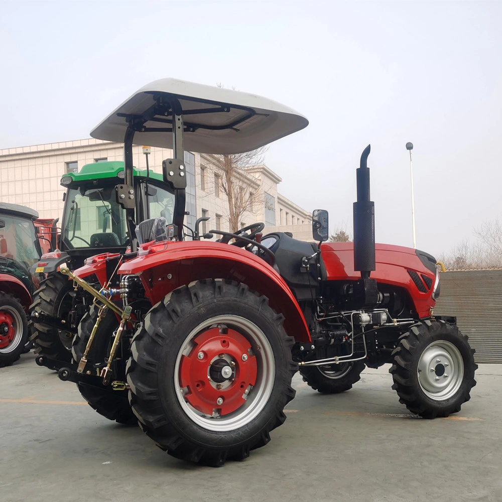 Garden Farm Use Cheap Price Tractor 4WD 60HP Compact Strong Power Sunshade Trator Agricultural Machinery Mini Tractor