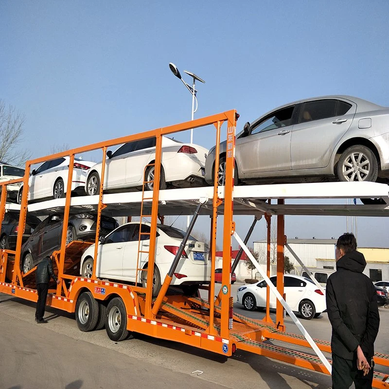 China Vehicle Transporting Car Hauler Carrier Semi Trailer Car Carrier Trailers 5 Car Carrier Truck