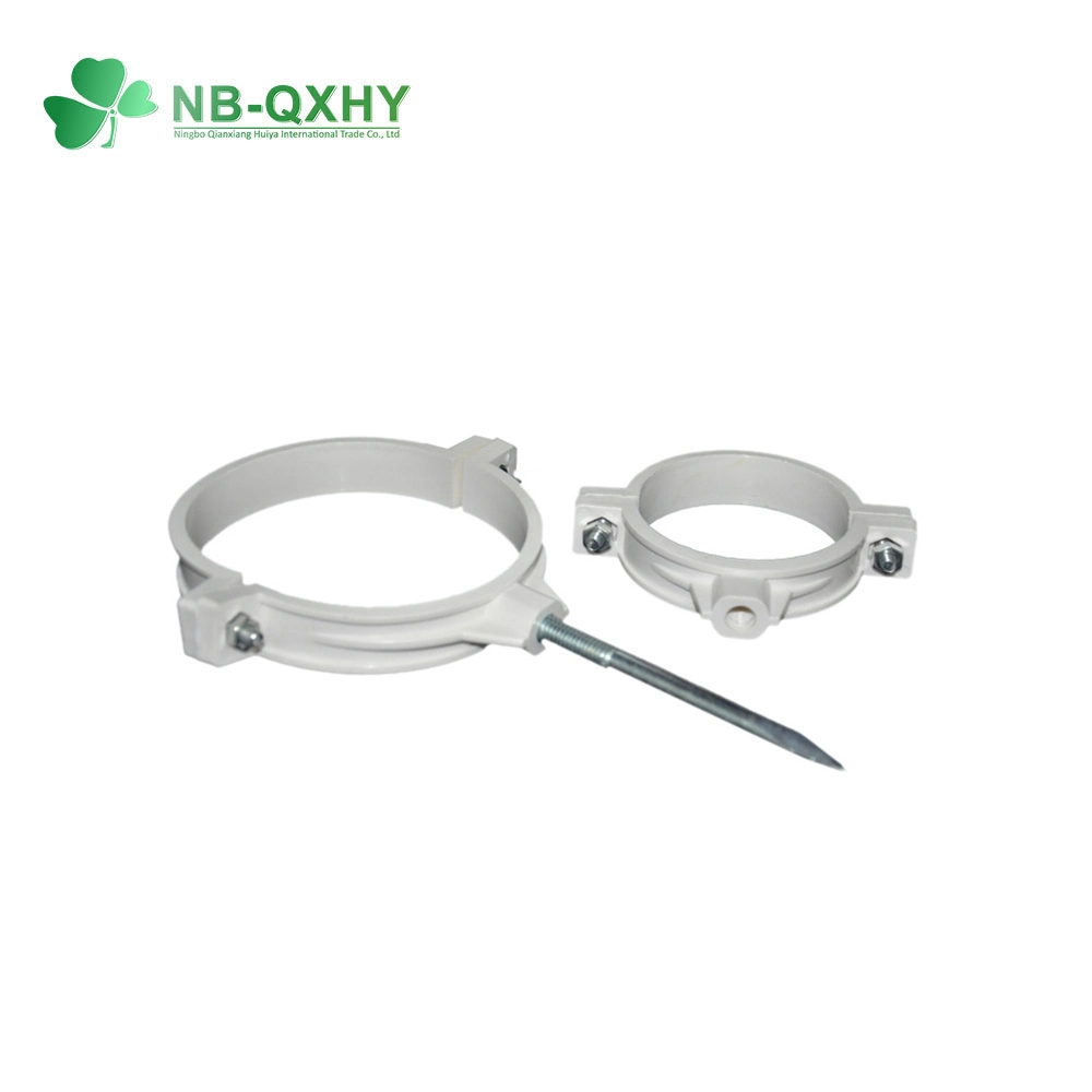 China OEM Plastic PVC Drain Quick Pipe Fitting Saddle Clamp