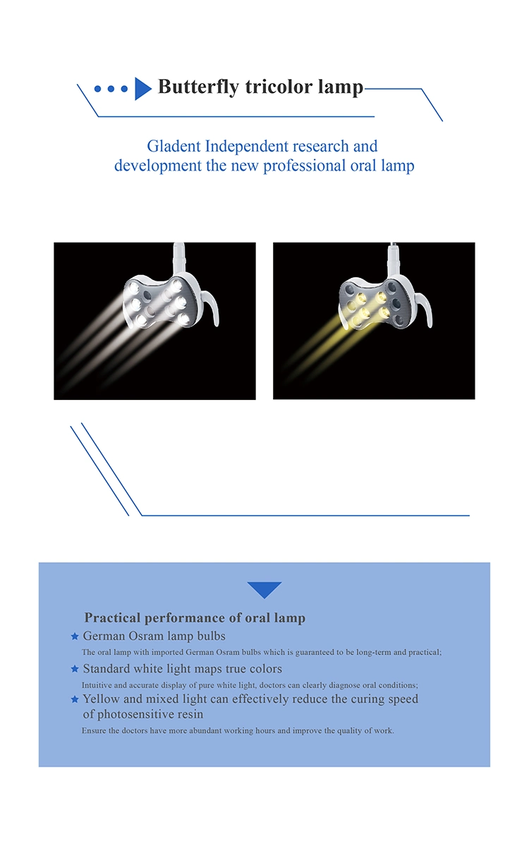 Gladent FDA Approved Dental Chair Dental Medical Equipment/Dental Office Furnishings/Dental Equipment Products