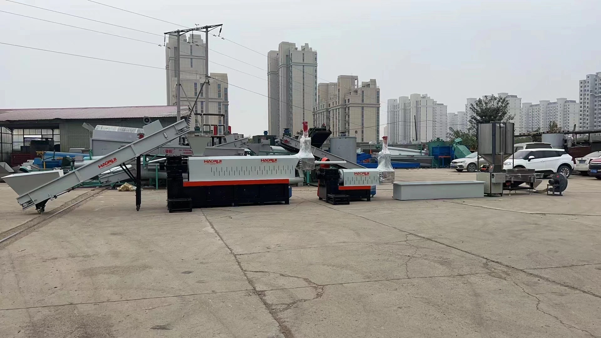 PP PE PA PS Woven Bag/Nylon/Bottle / Pipes Shredder Crusher Washing Machine Plastic Recycling Machine Granulator Pelletizing Machine