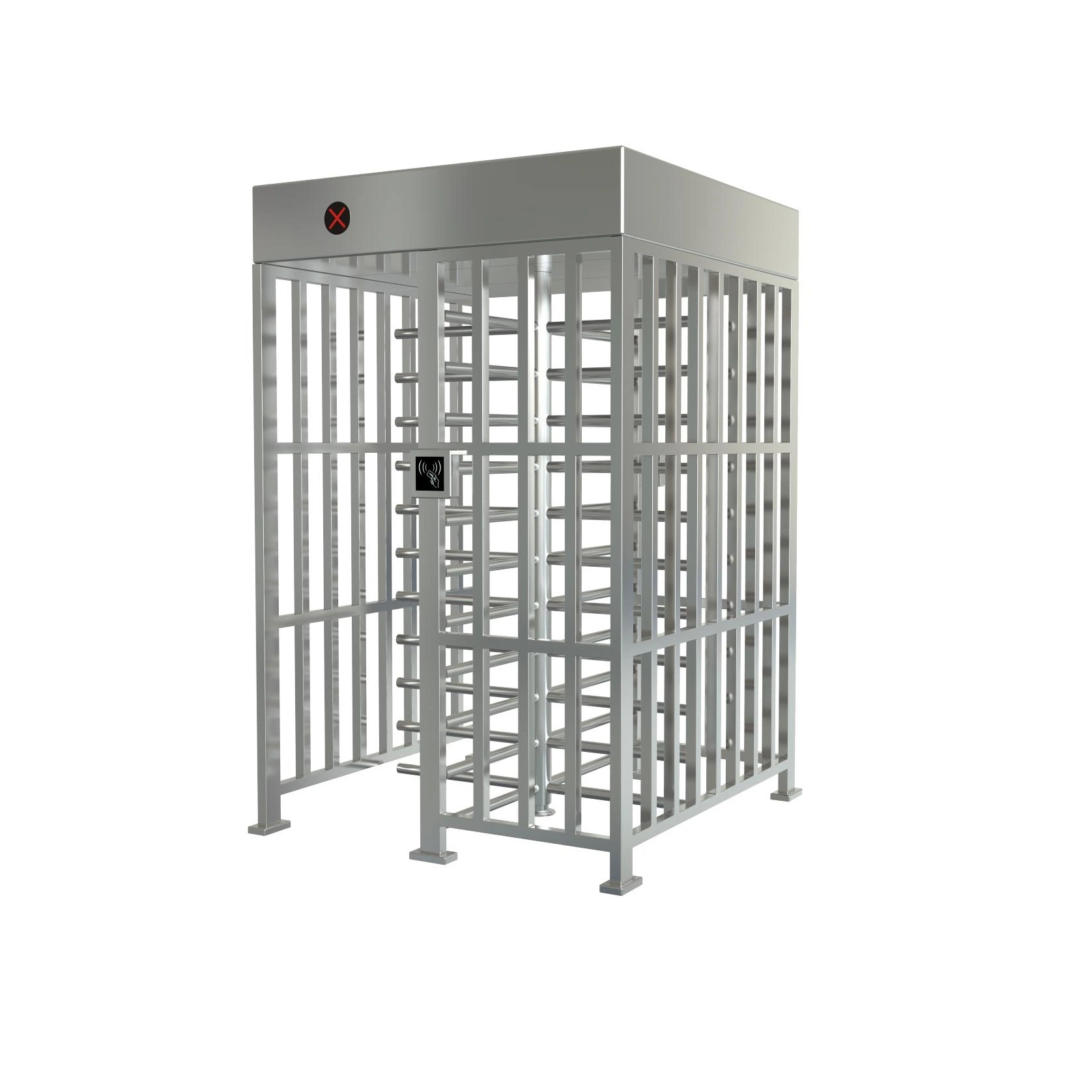 Full Height Access Control Pedestrian Traffic Barrier Turnstile Gate with Rode Barrier