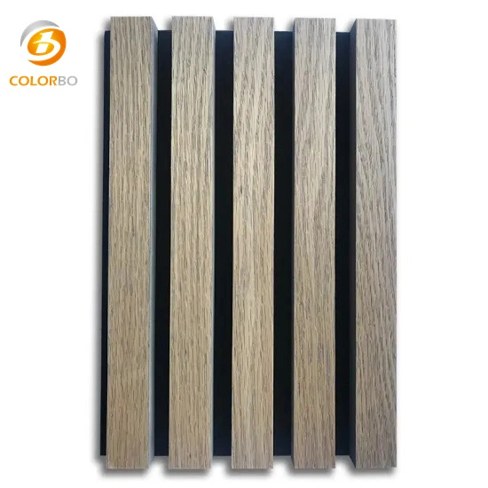 High Sound Absorbing Wooden Slat PET Acoustic Panel for Wall and Ceiling Deocration