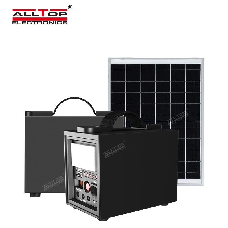 Alltop New Product Multifunction in One 20W 40W 60W Outdoor Indoor Camping Home Solar Power System