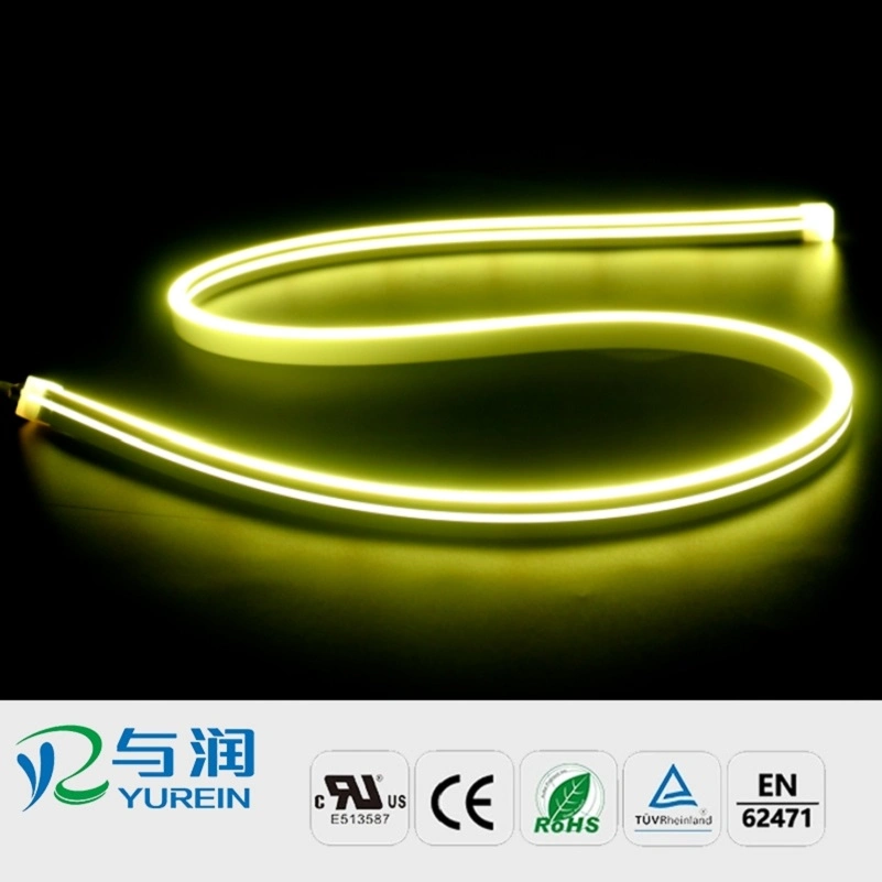 Wholesale 6-8W 24V 5m/Roll Waterproof Silicone Neon Flexible Tube Home/Building Decoration LED Light Rope Strip with UL, RoHS and CE