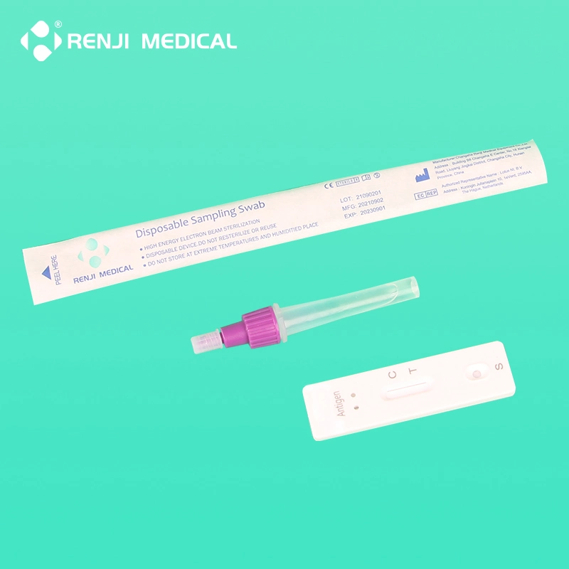 Renji Brand Medical Equipment Factory Diagnostic Test Kit Nasal Swab Antigen Rapid Test