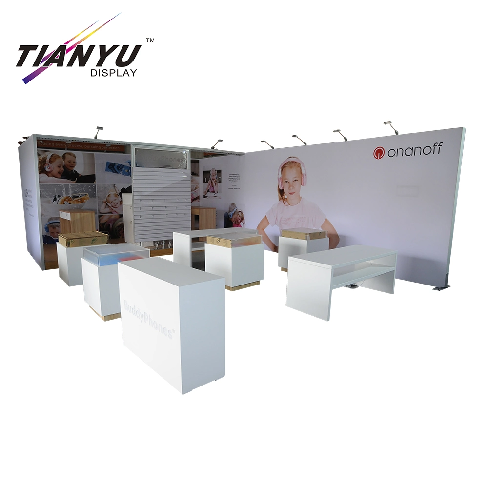 Modern Style Lightweight Movable Free Standing Display Messestand