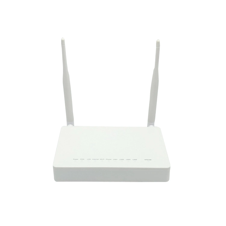 F660 V8.0 Gpon 1ge 3fe 1tel WiFi 5dBi ONU Ont Router Olt Network Voice Wireless