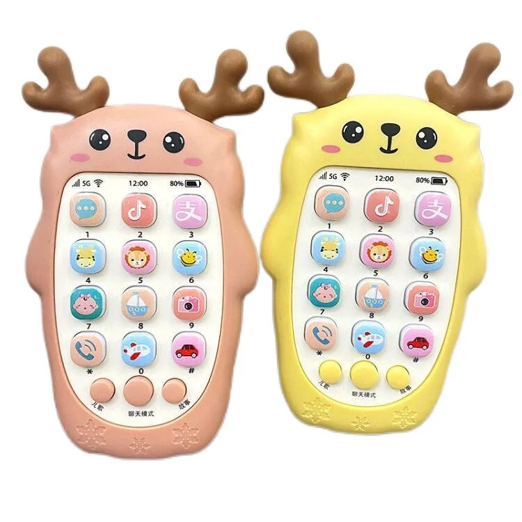 Christmas Toys with LED Baby Kid English Learning Mobile Educational Phone Toy