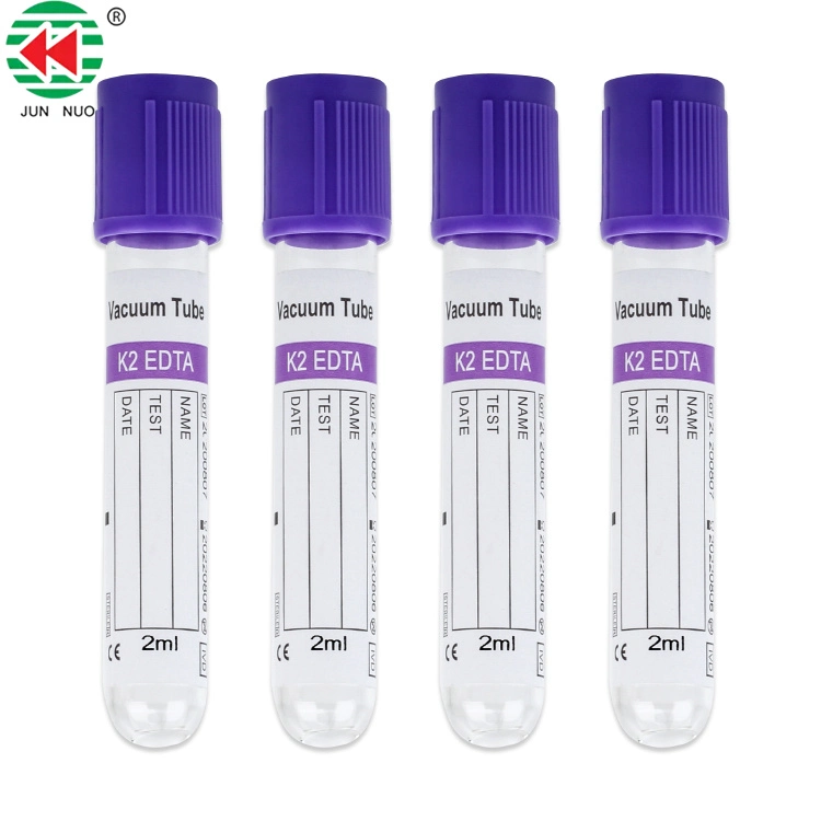 High quality/High cost performance  Medical Disposable Purple Glass Pet Vacuum EDTA K2 K3 Blood Collection Tube