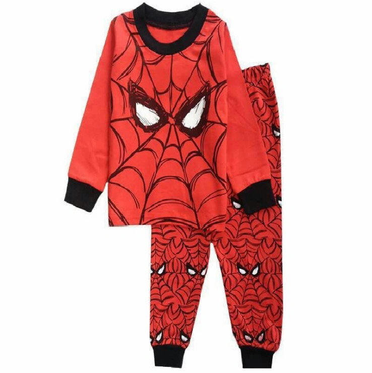 Moda de alta calidad 100% algodón dormir Pijama Cartoon juegos de Niños Niñas Pajama