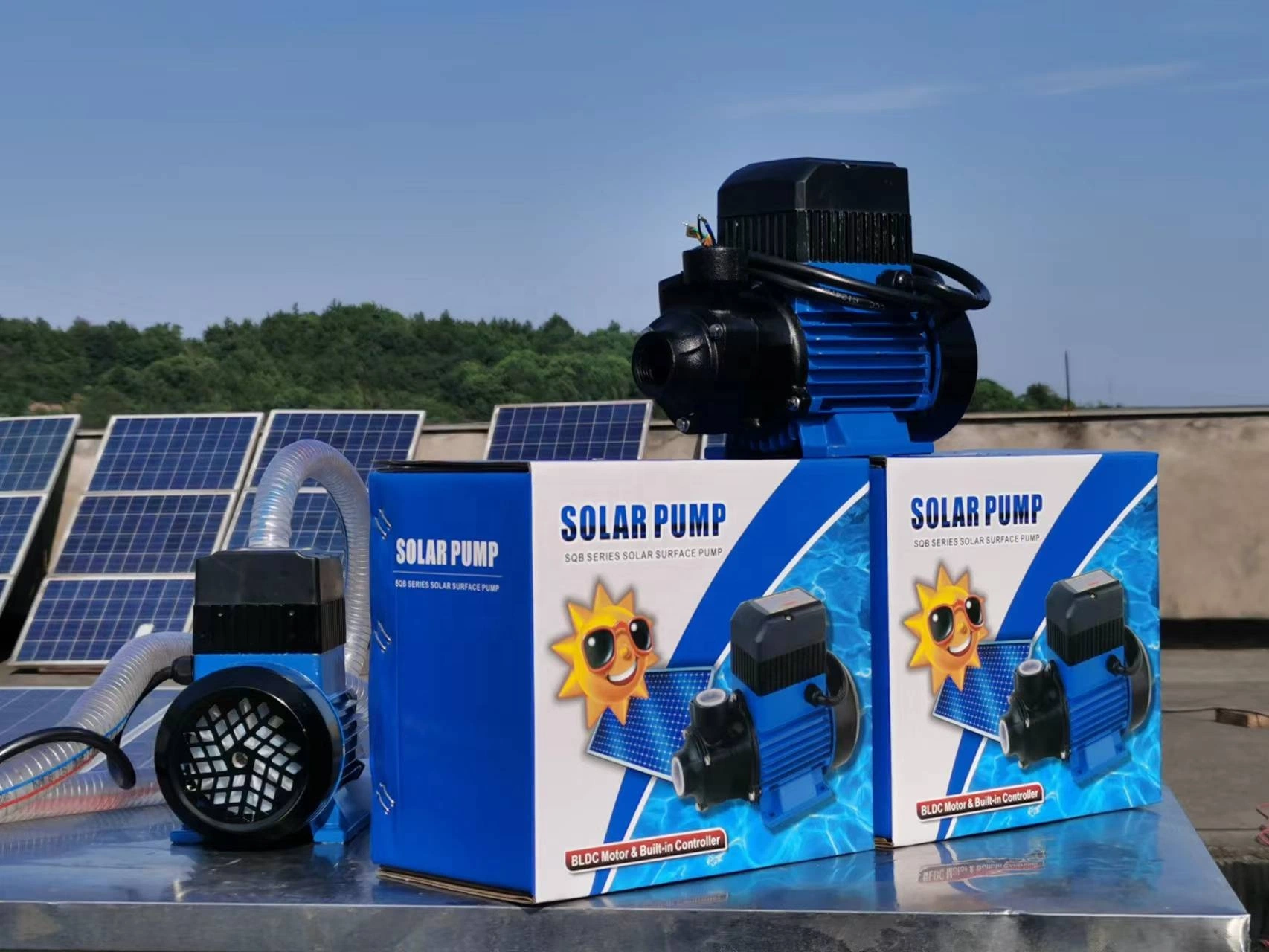 Sqb2.1/50-D48/500 48V 500W Jilu Solar Peripheral Pump Sqb Pump Surface Portable Pump for Irrigation