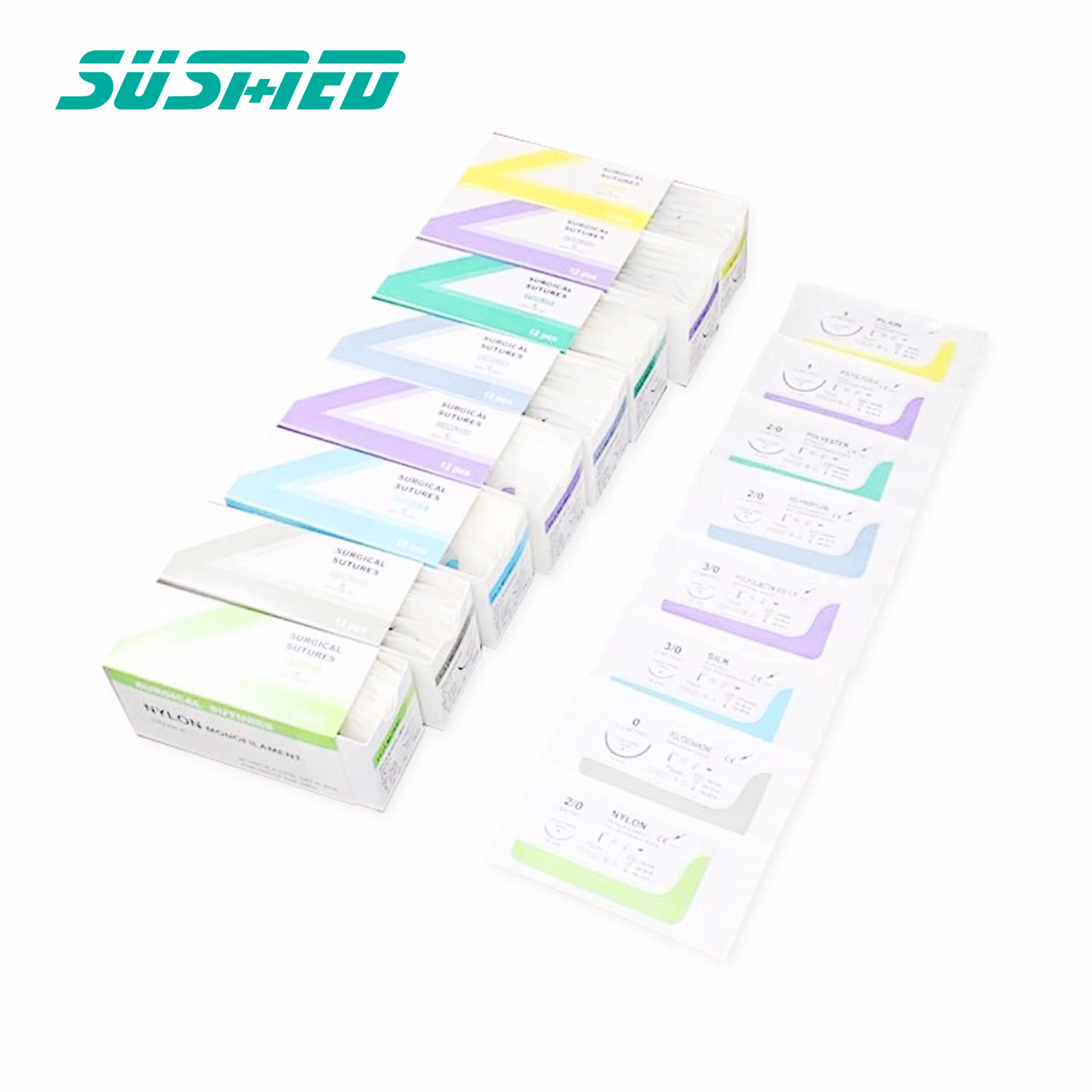 Cheap Medical Non-Absorbable sutures en nylon jetables