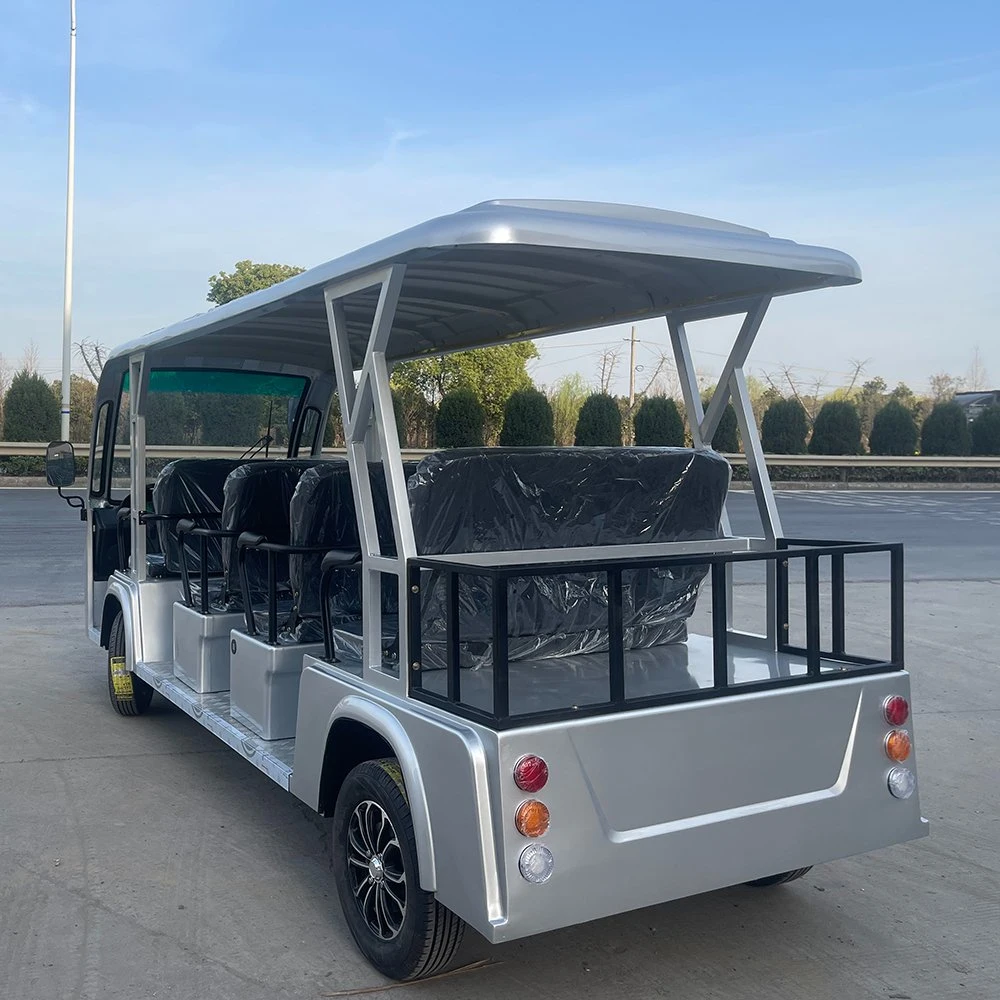 Electric 11 Seater Sightseeing Car in Factories Areas, Tourism Sites, Gardens, Sports Squares, Parks, Universities, Airports