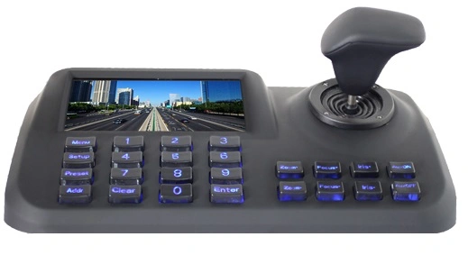 Controlador de teclado de red LED de 5" para IP AHD TVI CVI CVBS Cámara PTZ