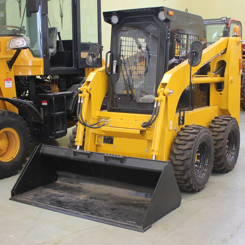 Construction Machinery Mini Backhoe Excavator Loader Wheel Skid Loader