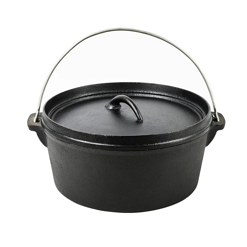 Pre Seasoned Cast Iron Dutch Oven Sets with Lids for Outdoor