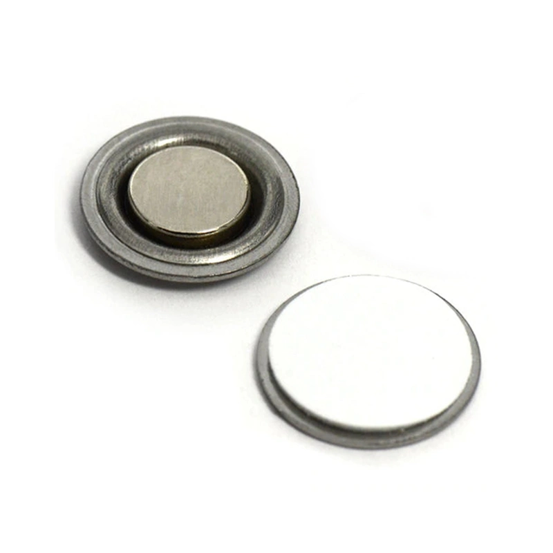 D17mm Round Metal Strong Neodymium Magnet Name Badge Magnetic Buttons