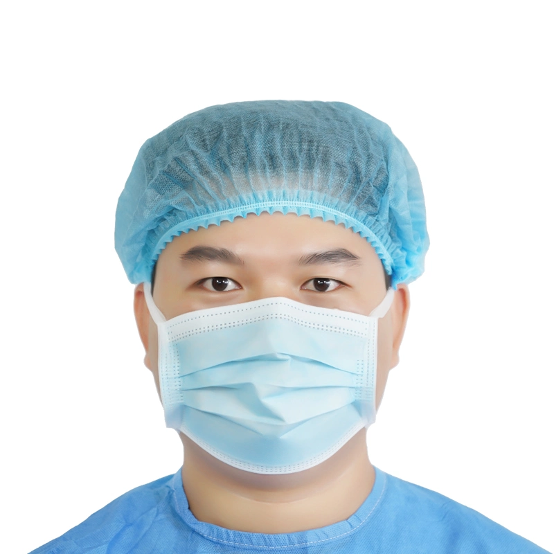 Aprovação En14683 máscara facial BFE 98 para uso cirúrgico/médico de 3 folhas