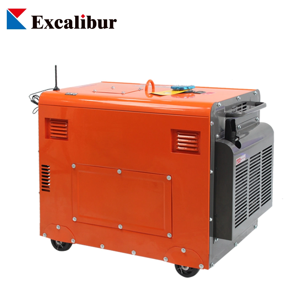 Light Noise 5.5kw Electric Start Diesel Generator for Home Use