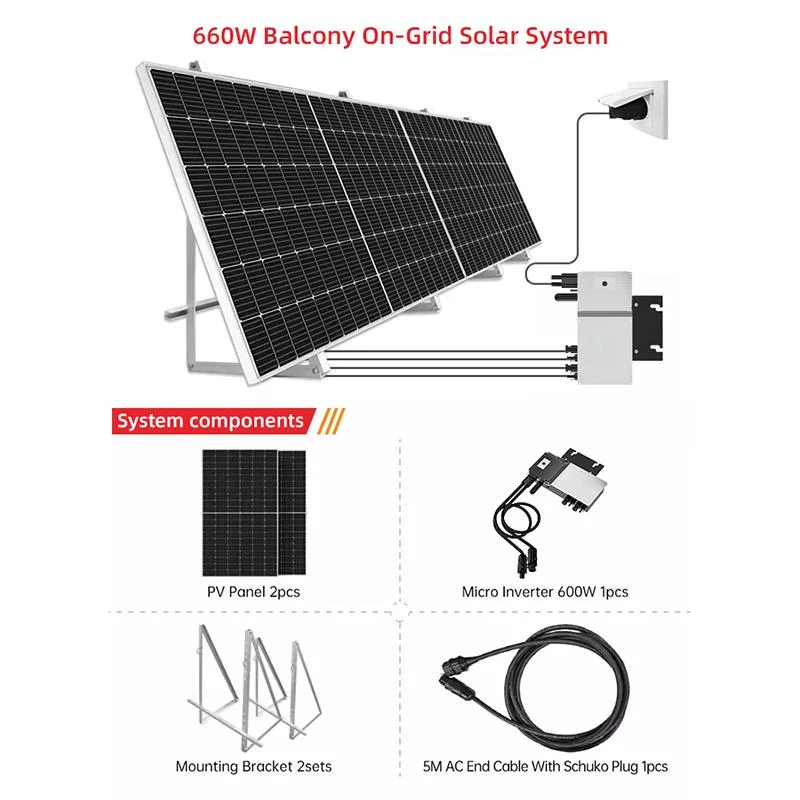 Hot Selling Allemagne balcon système solaire Plug and Play 600 Watt Plug Play système solaire balcon Power