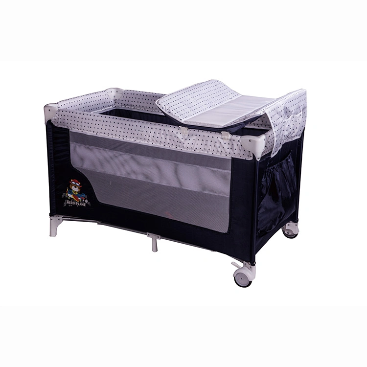 Ajustável em altura do leito do bebê recém-nascido Crib Bassinet Swing