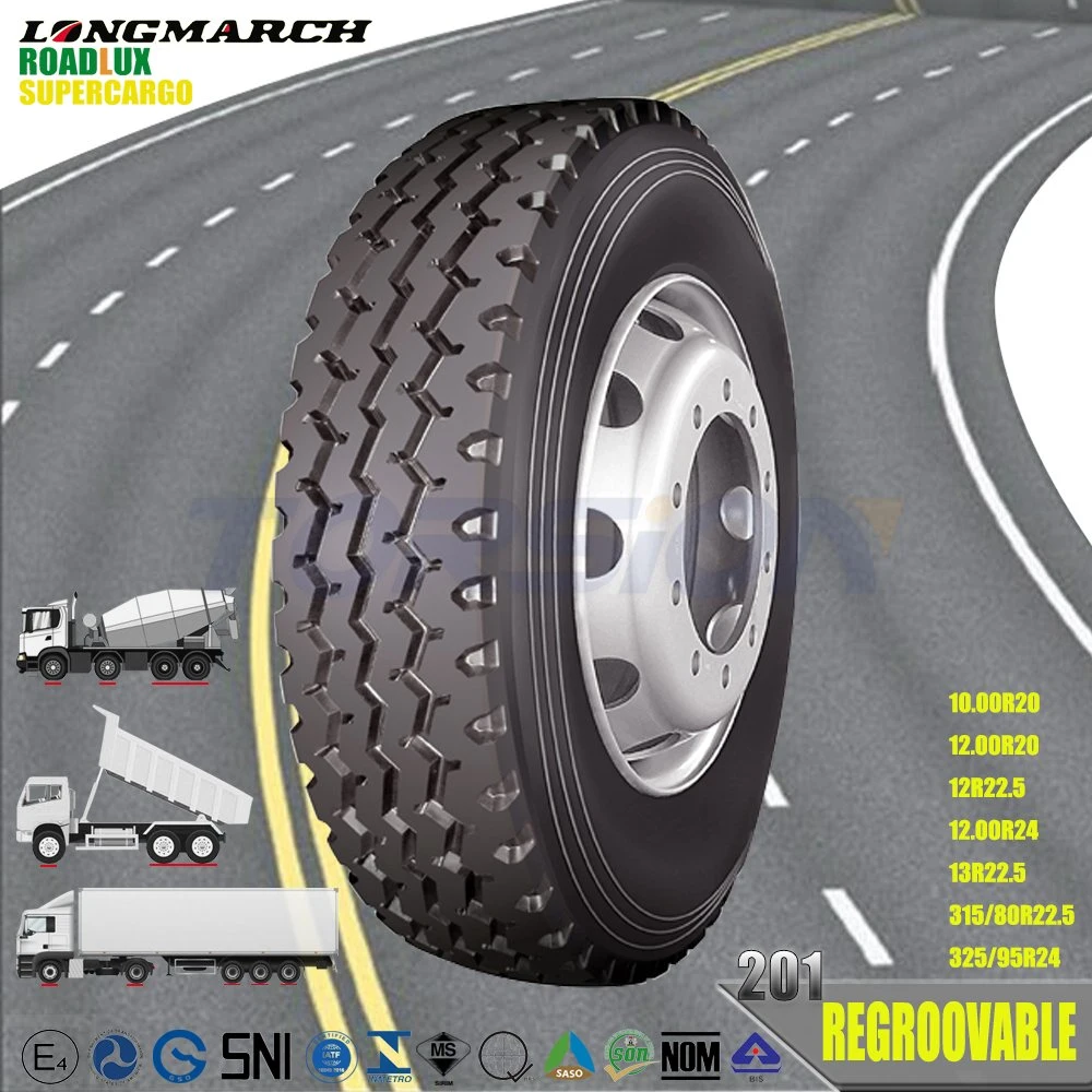 Best Chinese Supplier Wholesale/Supplierr Long March Brand 315/80r22.5 12.00r24 325/95r24 TBR Radial Truck Bus Tires Pattern Lm201